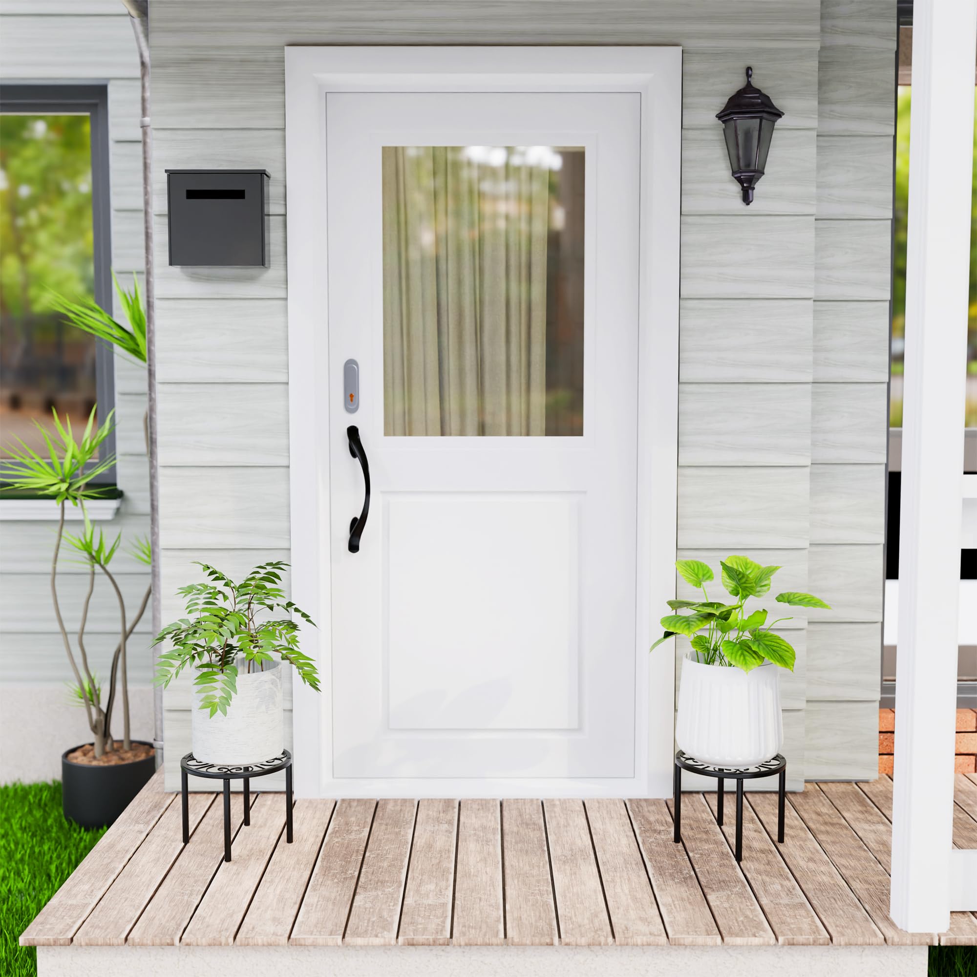 Chinpakden Pflanzenständer Schwarz - 20x20x15cm Blumenständer Mit 27kg Tragkraft