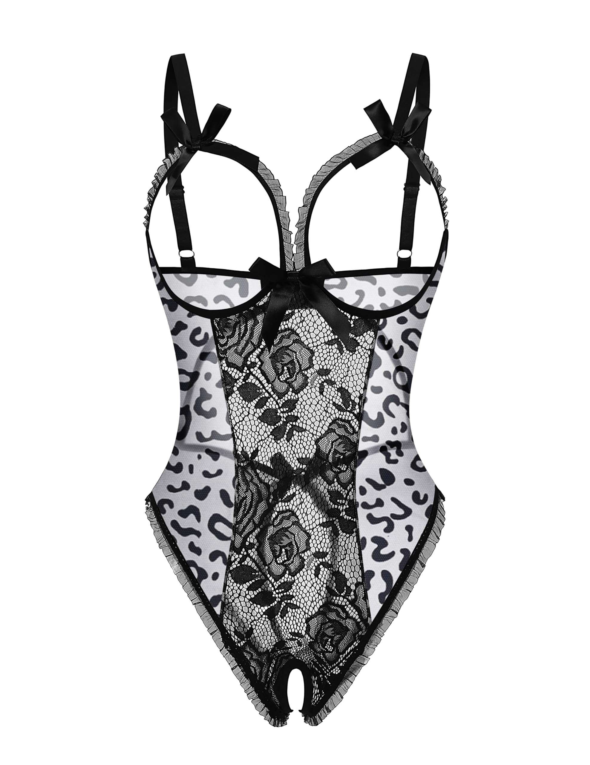 Avidlove Women One Piece Lingerie Sexy Lace Babydoll Mini Bodysuit