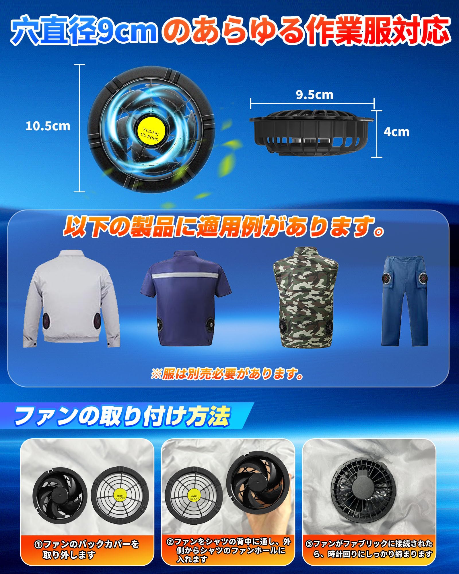 Amazon.co.jp: 空調作業服 ファンバッテリーセット【30V 超高出力 超