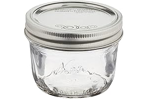 Jarden Kerr Wide Mouth Half-Pint Glass Mason Jars