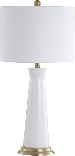 Miniatura 6 de JONATHAN Y JYL3046B Hartley - Lámpara de mesa LED con columna de cerámica de 29 pulgadas, contemporánea, transitoria, mesita de noche, lámpara para