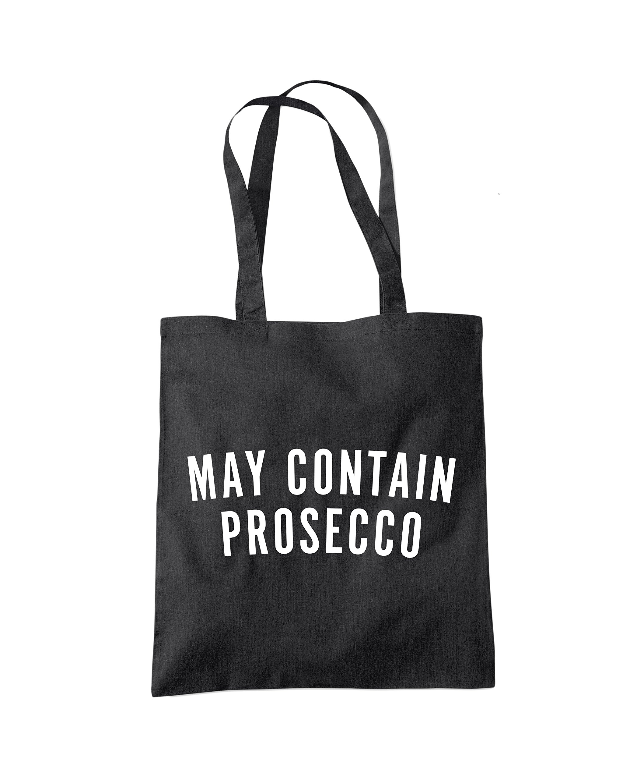 Hotscamp Women's Black May Contain Prosecco Tote Bag - One Size