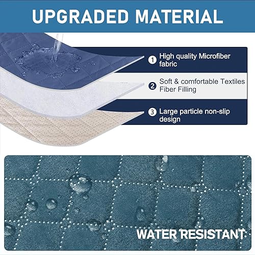 Vista 10 de Louis Donne - Funda reversible para silla reclinable acolchada de color rojo cálido, resistente al agua, lavable, con correas elásticas para niños