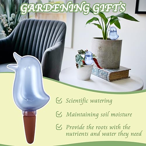 Miniatura 5 de Paquete de 4 picos de riego automático, globos de riego para plantas de interior, picos de riego automático en forma de pájaro, dispositivos de