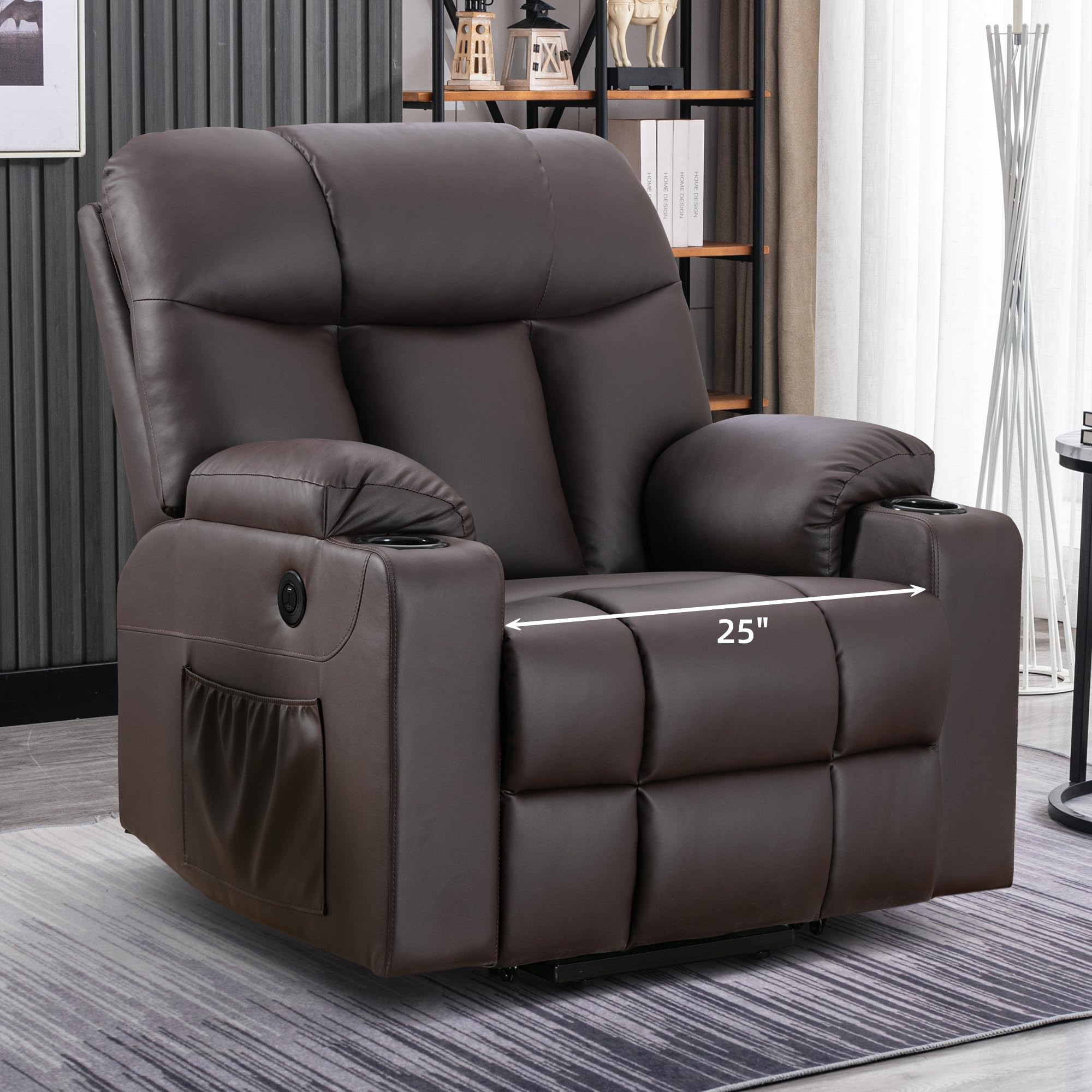 Bonzy Home Lift Recliner Brown