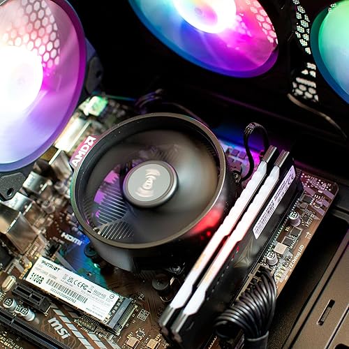 Miniatura 4 de Raptor Desktop (AMD Ryzen 7 5700G 4.6GHz NVIDIA, 16GB 2 * 8 GB DDR4 3600, 512Gb M2 NVME SSD, ventiladores RGB, W11, WiFi listo, mouse y teclado)