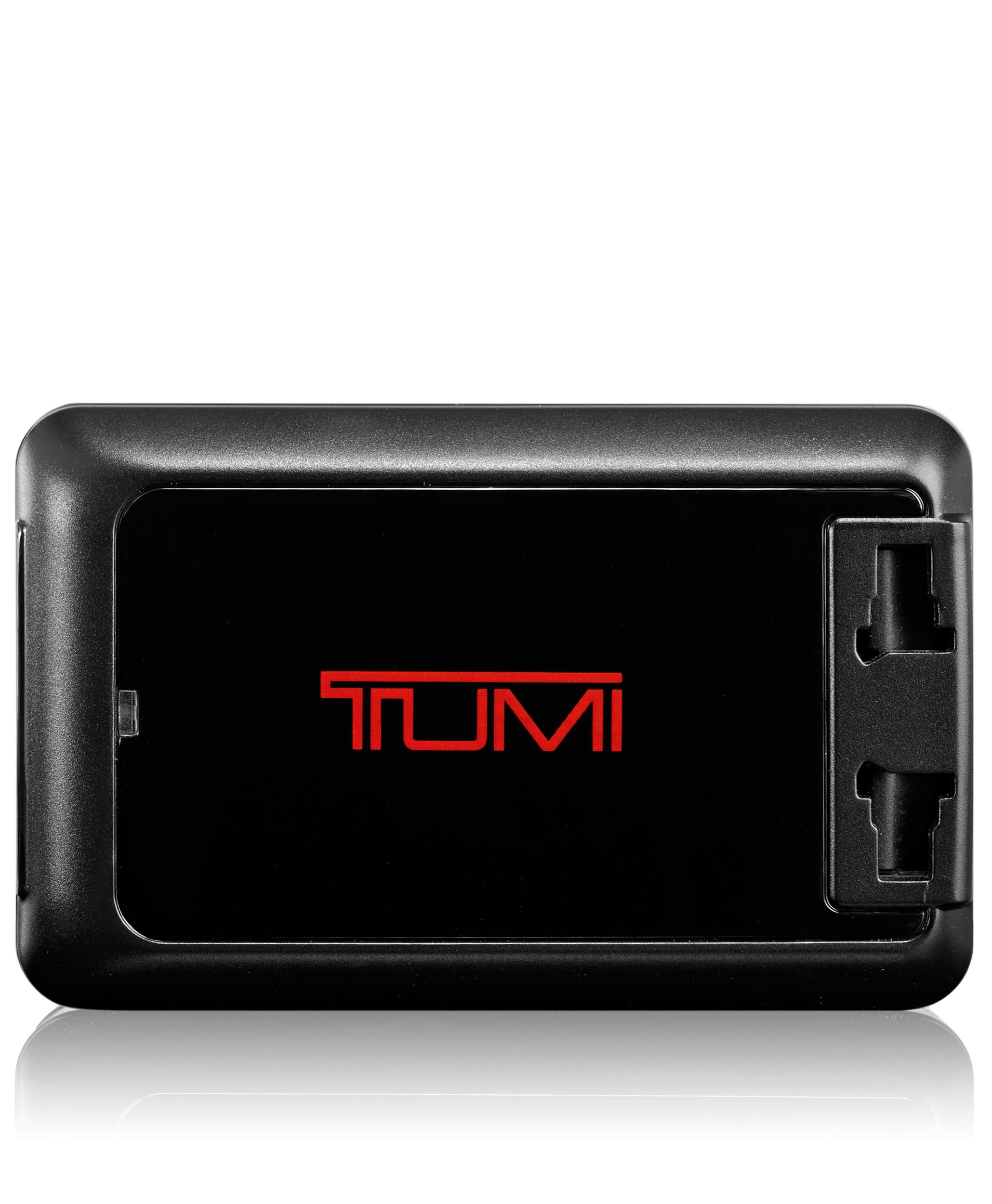 TUMI - 4 Port USB Electric Travel Adaptor Plug - International Universal AC Power Converter - Black