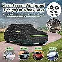 Vista 4 de Cubiertas de coche para Mini Cooper/Cooper S/Hardtop/Convertible 2 puertas 2002-2025, cubierta completa para auto Cooper impermeable 210T para todo