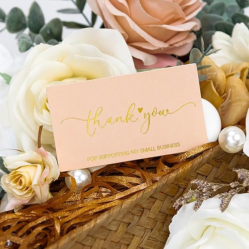 Miniatura 5 de Crisky 300 tarjetas de agradecimiento para apoyar mi pequeña tarjeta de visita (10.58 ozm)