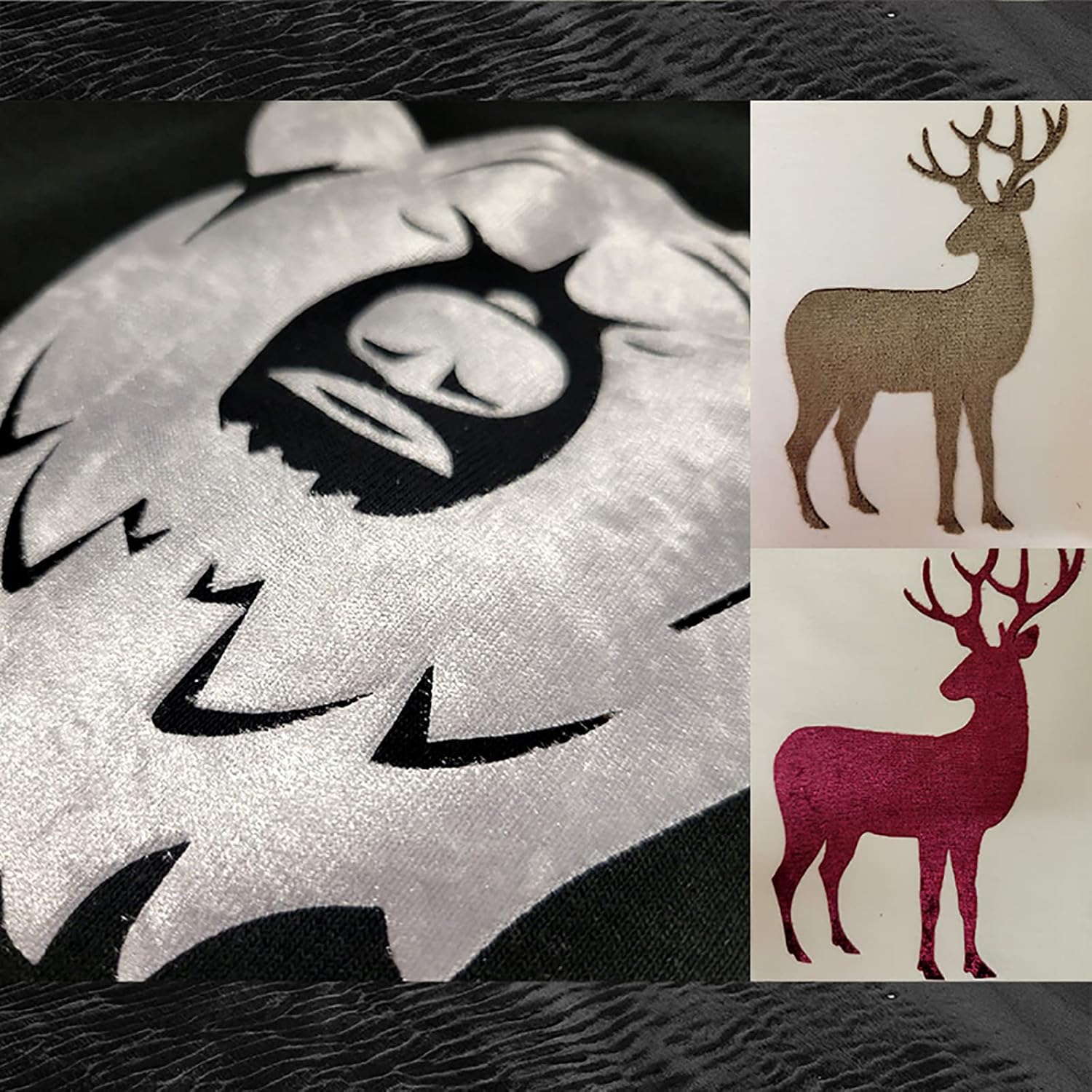 HT-Velvet Iron On Heat Transfer Vinyl Soft Suede Look 20" x 5 Yard (Gold) - for T-Shirt, DIY Fabric Crafts, Cutter Machine, Heat Press Machine