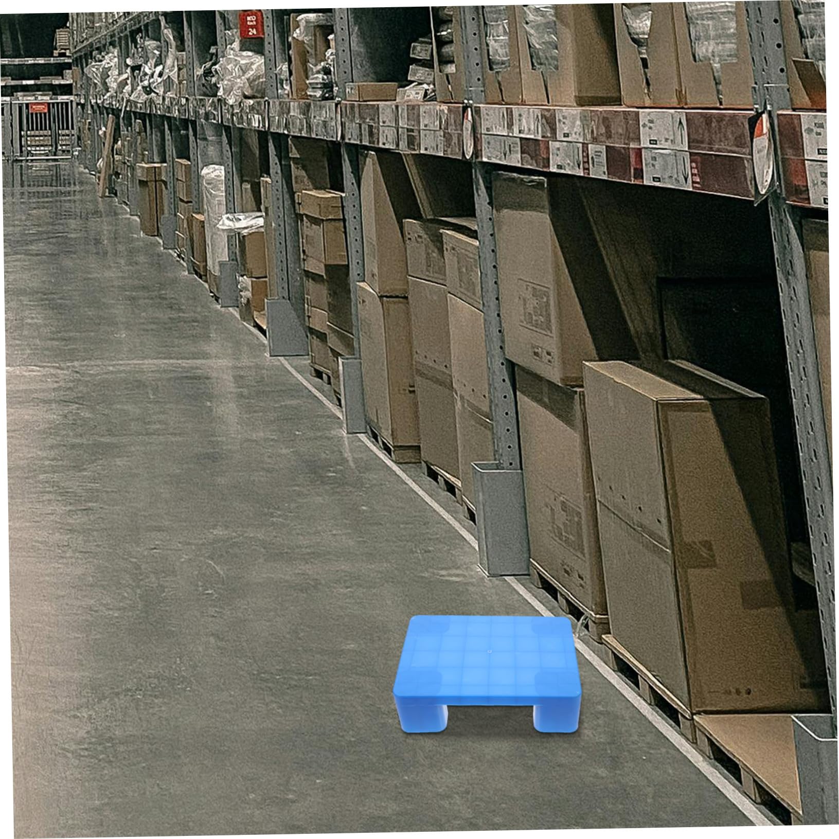 Palette Creuse en Plastique Abs Bleu pour sous-Sol, Installation Facile