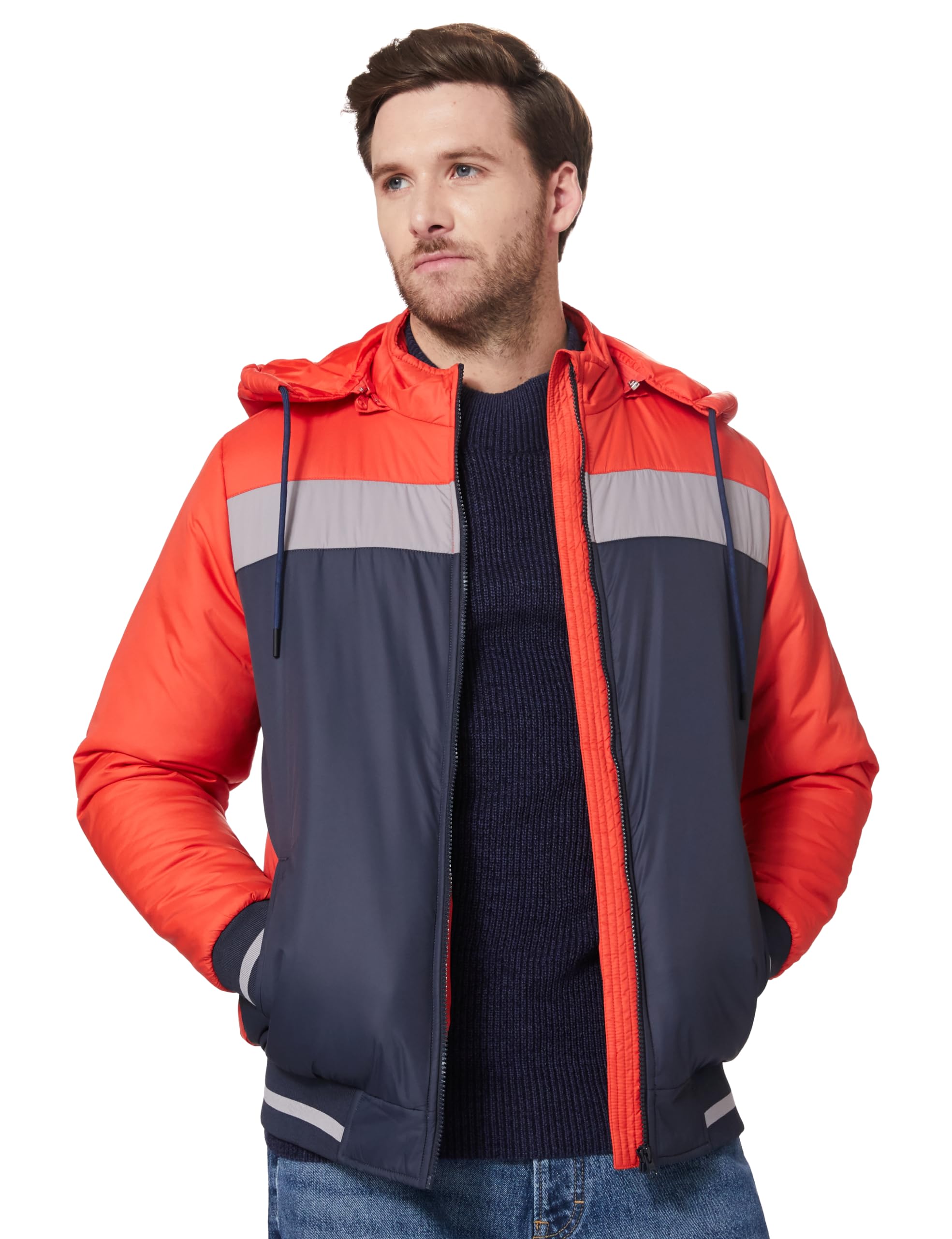 amazon brand - symbol Men's 100% Polyester Regular Bomber Jacket-picture-29