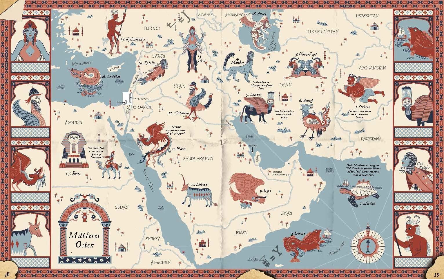 Atlas der Fabelwesen: Sagen, Legenden, Mythen aus aller Welt