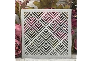 Reusable Stencils for Painting,20x20cm Hive Hex Texture Stencils for Painting on Wood,...