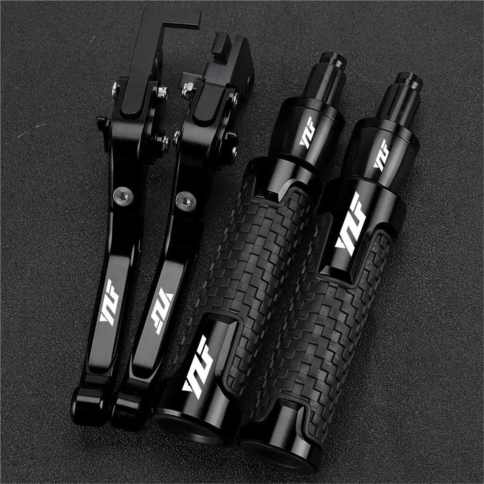 GQUIKGW Replace Motorcycle Foldable Adjustable Brake Clutch Levers Handlebar Grips Ends for Y-AMAHA YZF-R1 R1M R1S 2015-2020