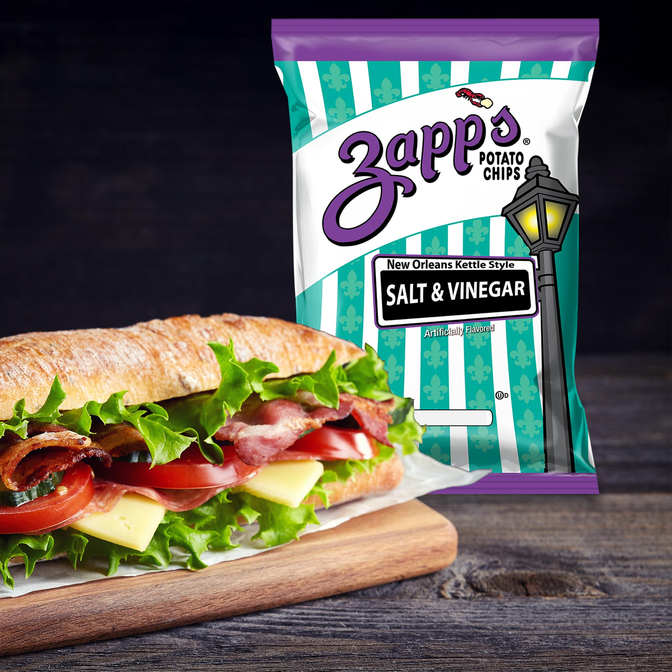 Amazon.com: Zapp's New Orleans Kettle-Style Potato Chips Salt and