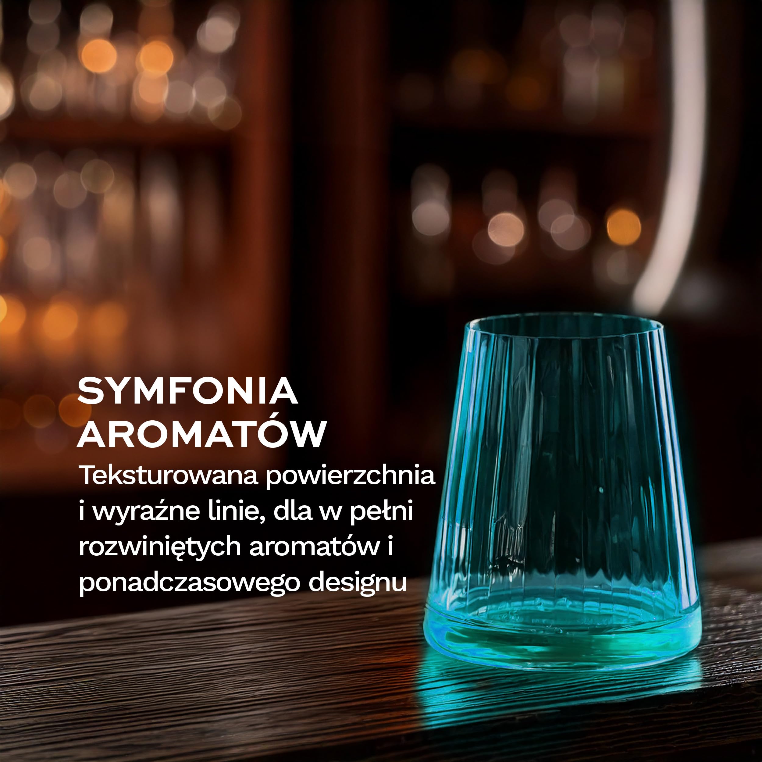 Stölzle Lausitz Szklanka do Wina Białego Symphony Niebiesko‑Zielony Set 6 szt., 400 ml – Uniwersalna do wina, wody i koktajli – Eleganckie, zmywarkoodporne i odporne na uderzenia