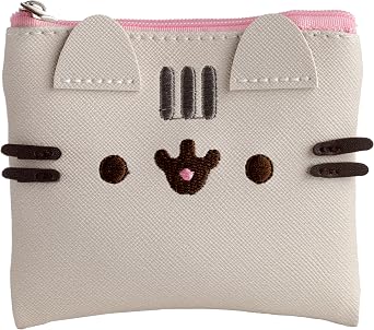Puckator Pusheen The Cat Shaped Purse - Ladies Womens Womens Slim Purses Wallets Wallet for Women - Coin Pouch Purse Men - Card Holder with Zip - Small Cash Wallet Bag Bags UK