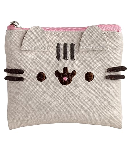 Puckator Pusheen The Cat Shaped Purse - Ladies Women's Womens Slim Purses Wallets Wallet for Women - Coin Pouch Purse Men - Card Holder with Zip - Small Cash Wallet Bag Bags UK