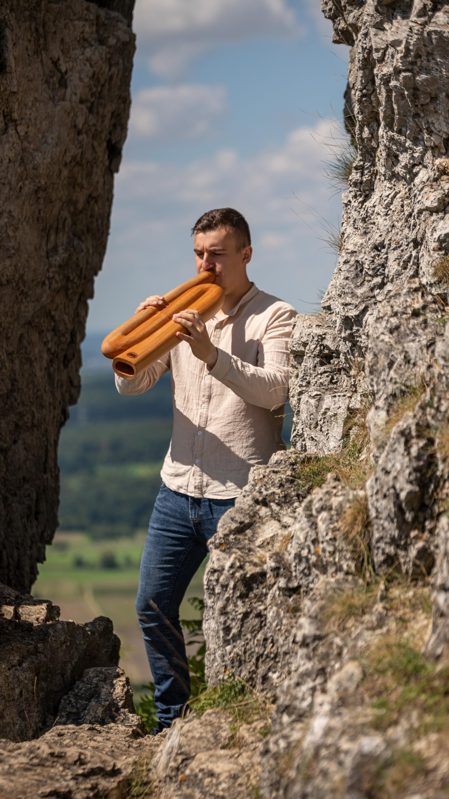 Sonic Energy Z-Form Didgeridoo C Stimmung Mahagoniholz Natur