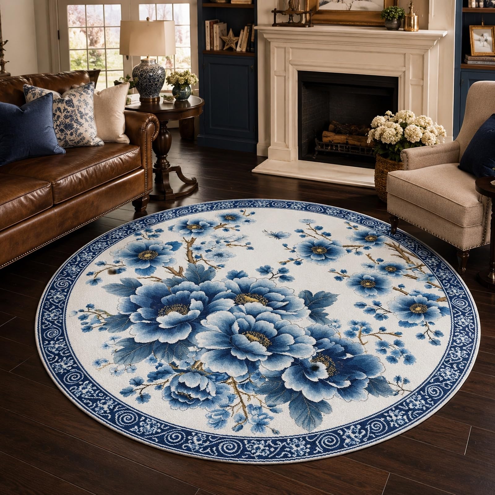 Tapis rond lavable pour protéger et embellir une entrée ou une cuisine