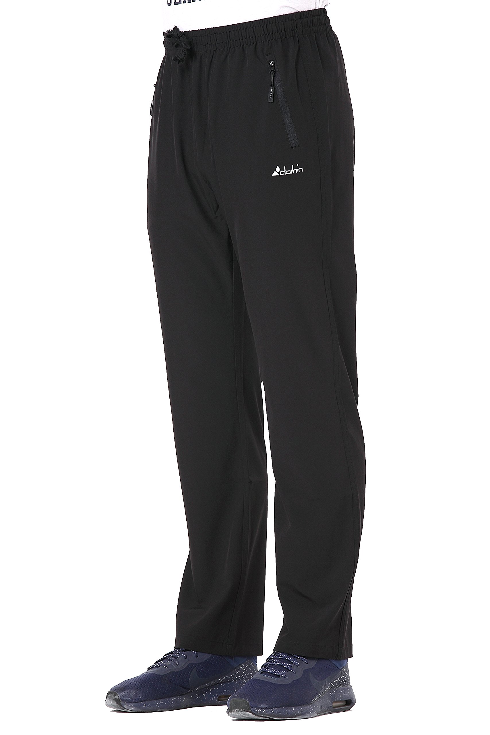 Men's Stretch Elastic-Waist Drawstring Trousers