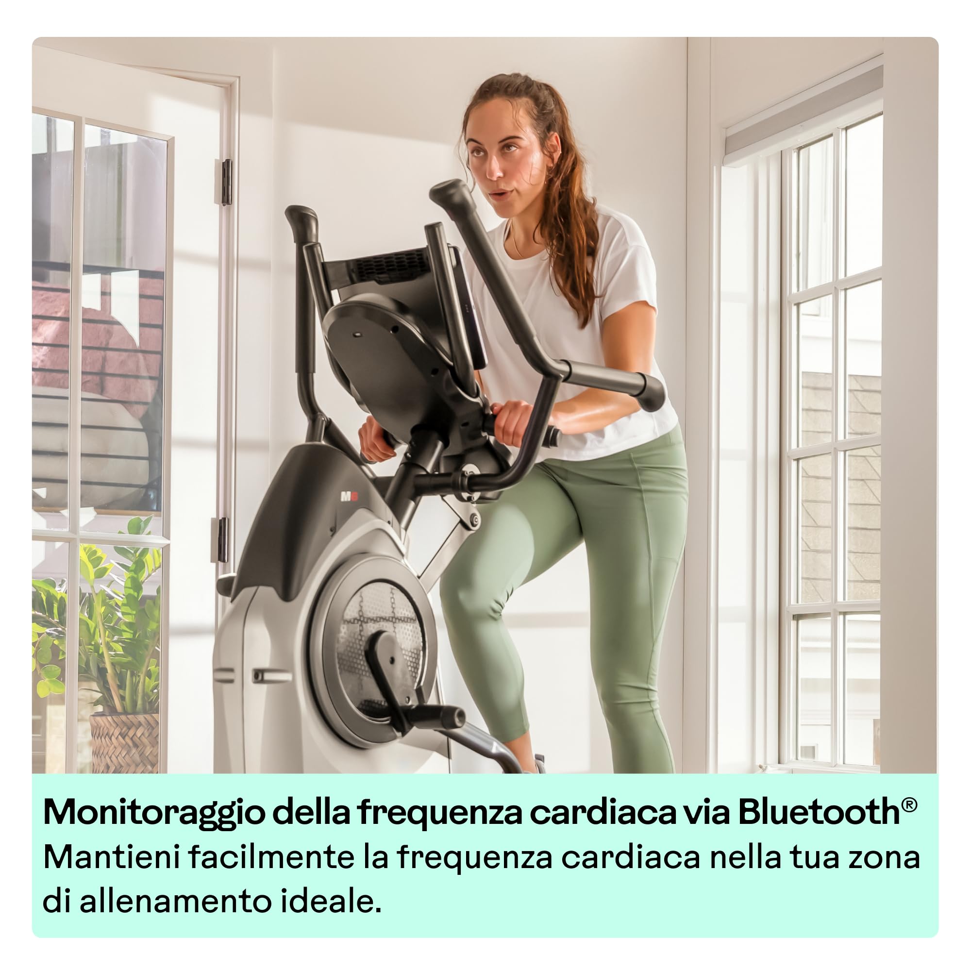 Bowflex Max Trainer M6 – Ellittica Compatta Professionale Silenziosa per Casa – Allenamento HIIT Total Body in 15 Minuti