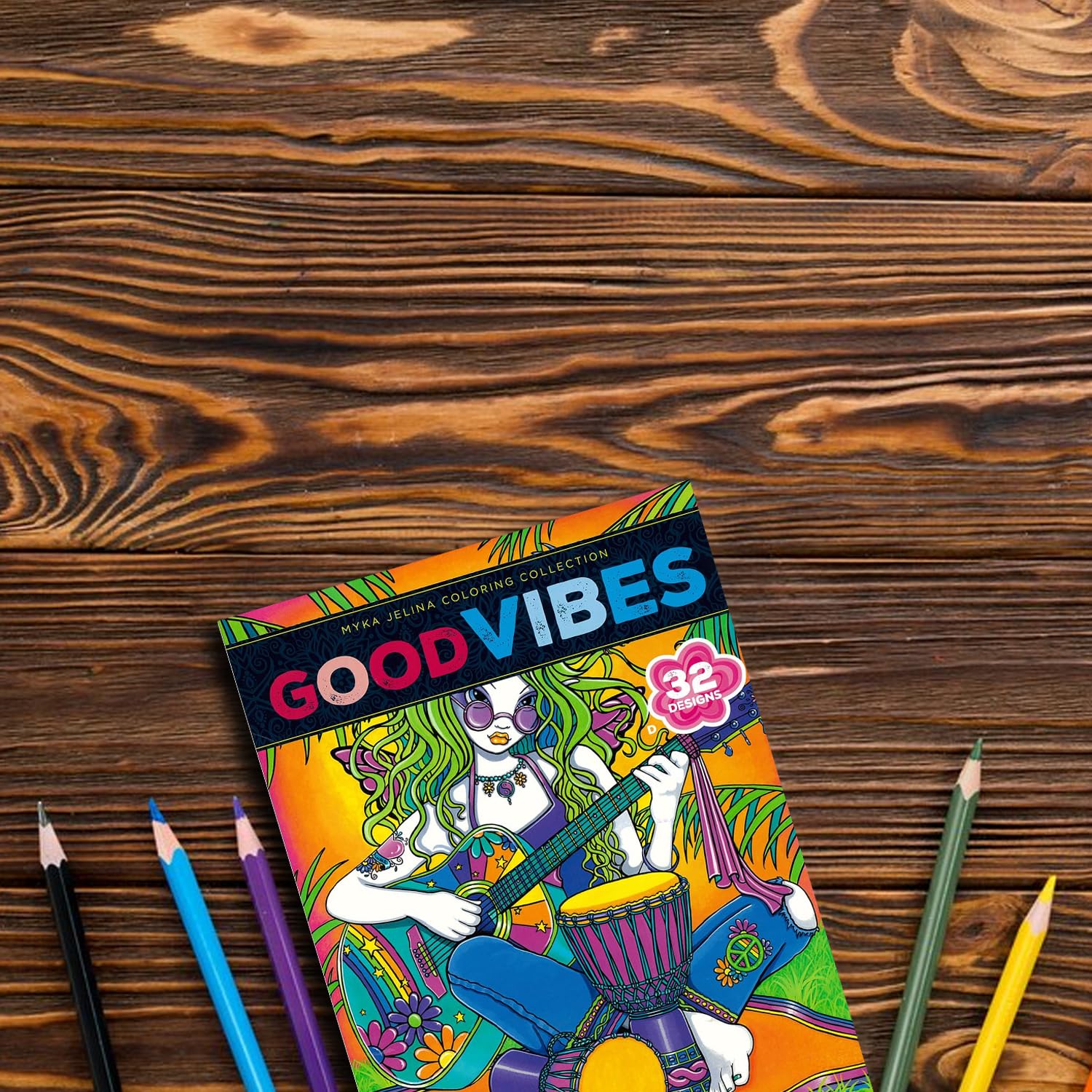 Myka Jelina Coloring Book - Retro Fairy Designs For Adult Relaxation