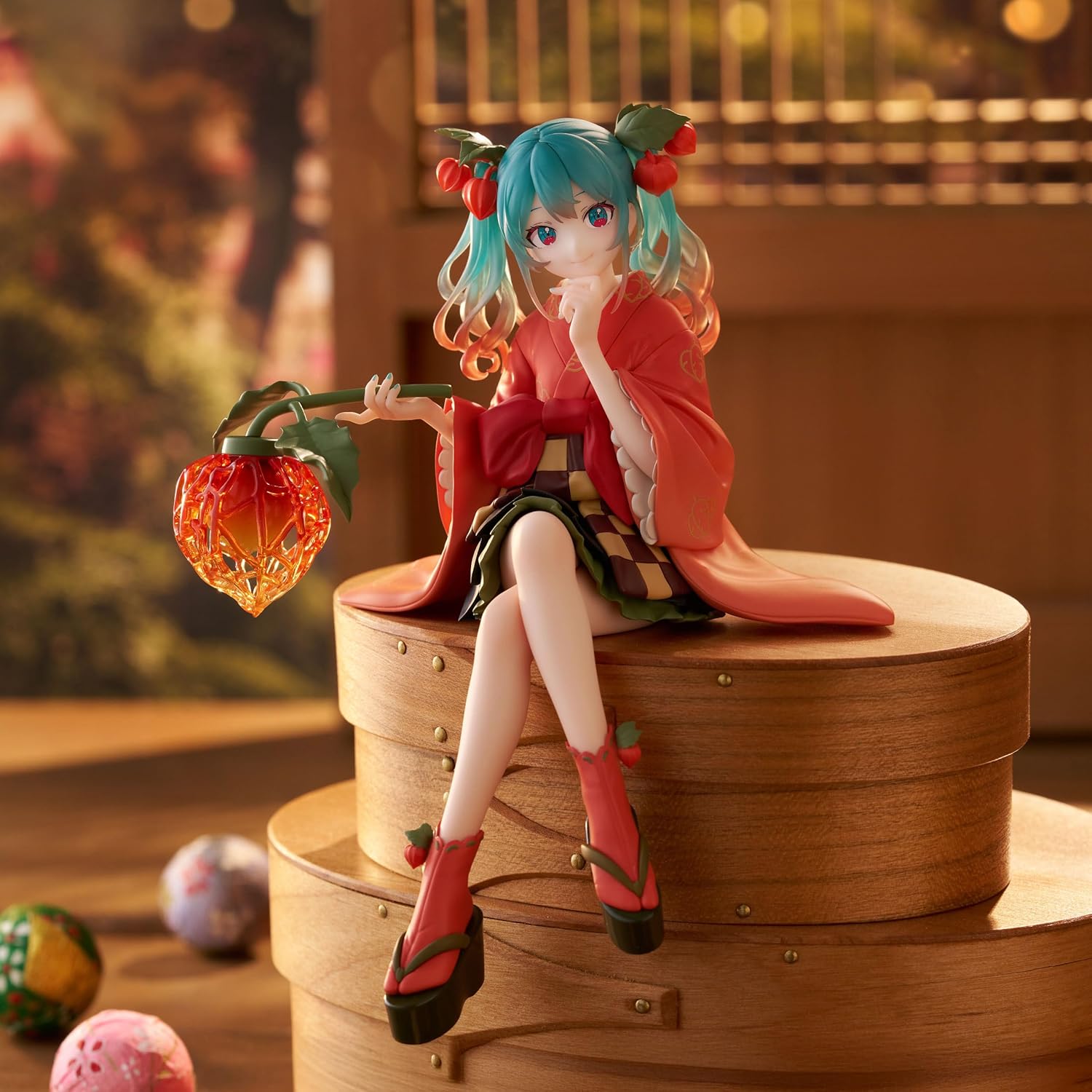 FuRyu Corporation-Hatsune Miku Noodle Stopper Figure -Flower Fairy Winter Cherry- - Image 5