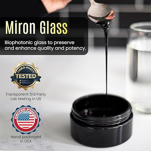 Miniatura 8 de Black Lotus Pure Shilajit Resina, 0.27 oz, 100% Shilajit natural puro para hombres y mujeres con aminoácidos, 175 mg de ácido fúlvico, 85 minerales