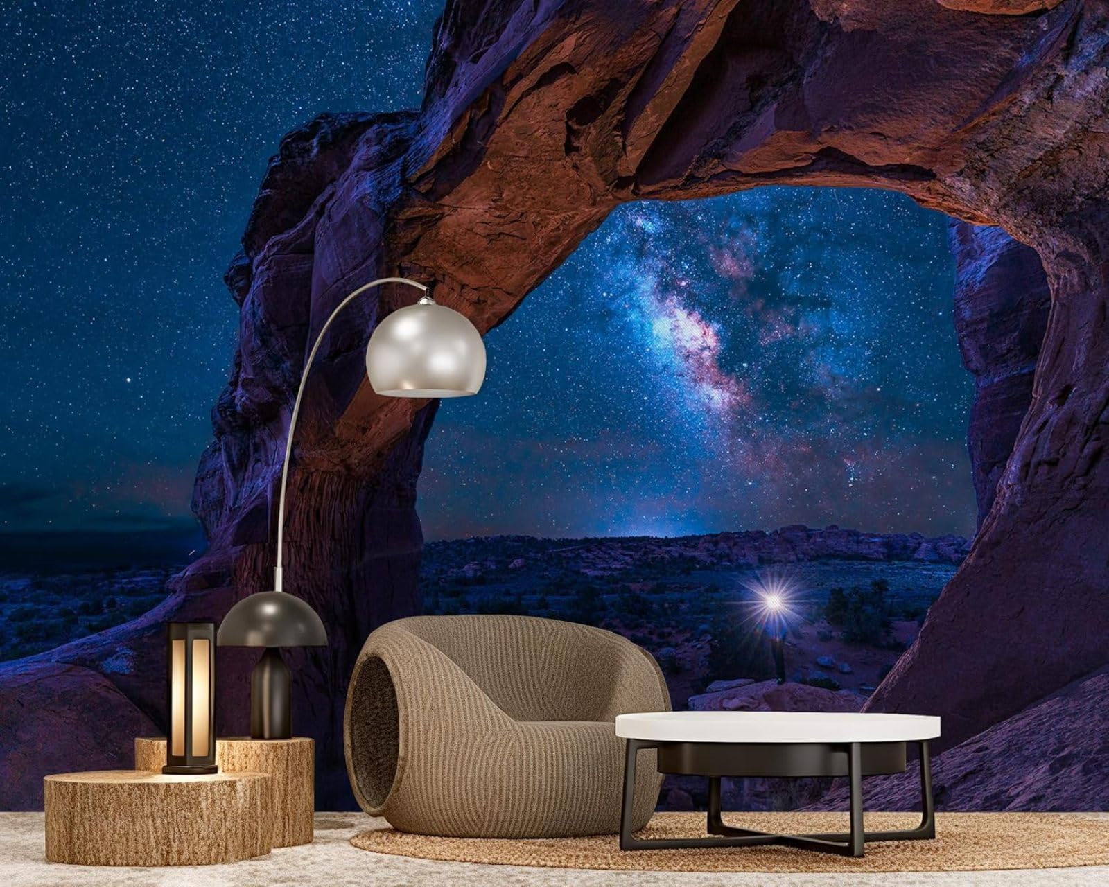 hgjdjhnf Photo Wallpaper Starry Sky Night Sky 3D Effect Cave Non-Woven ModernBedroom Children's RoomDecoration Motif Wallpaper,200cmx140cmSticker - Background- Painting - Poster
