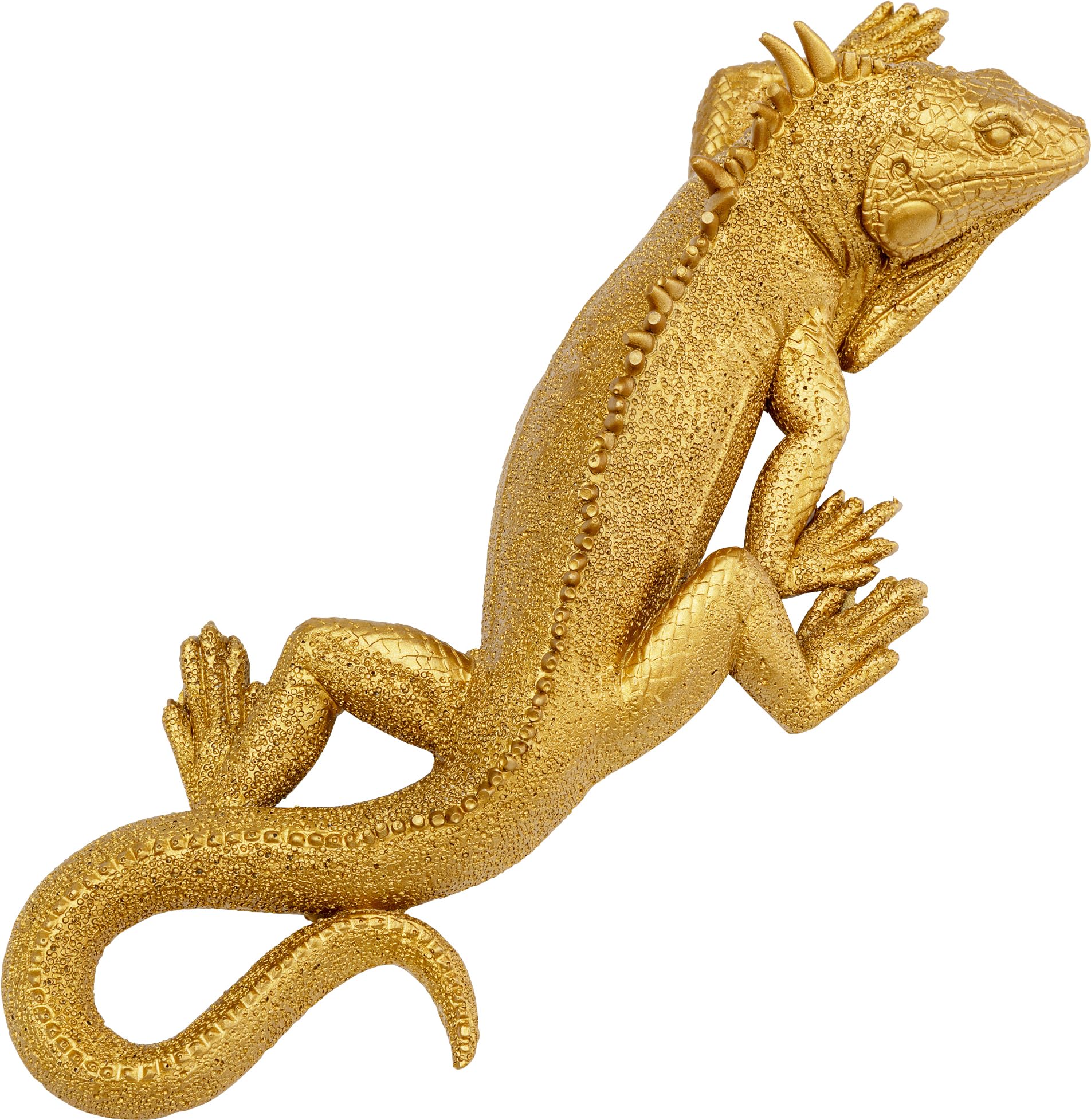 Kare Gold Design Wall Object Lizard, Elegant, Wall-Mounted, Decorative Home Accessories, Room Decor, Home Decor For Living Room, Bedroom, Hallway, Kitchen, Home Office, 30X11x6 Cm (H/W/D)