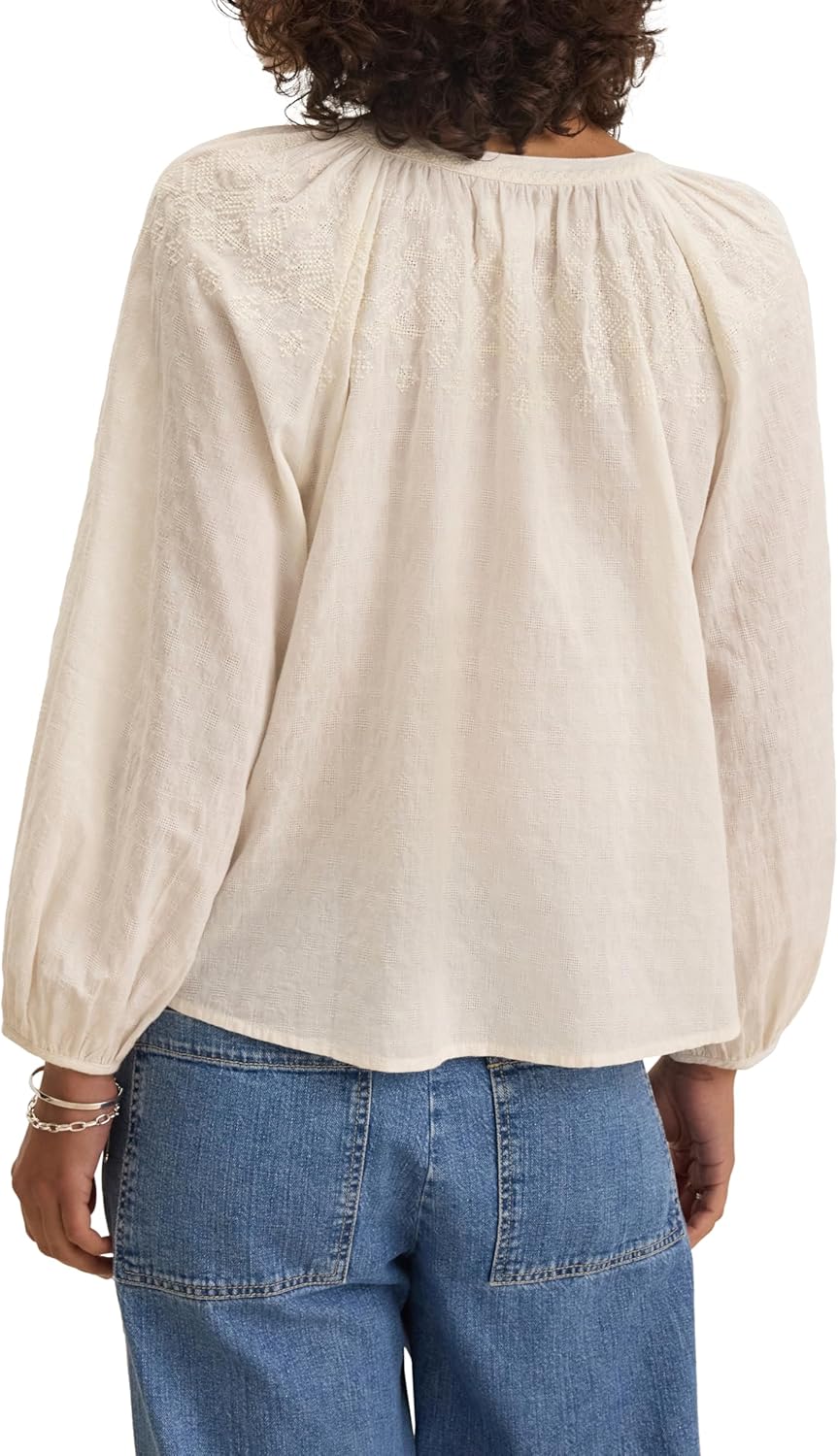 Velvet by Graham & Spencer Women's Carina Tonal Stitch Embroidery Top - Image 3