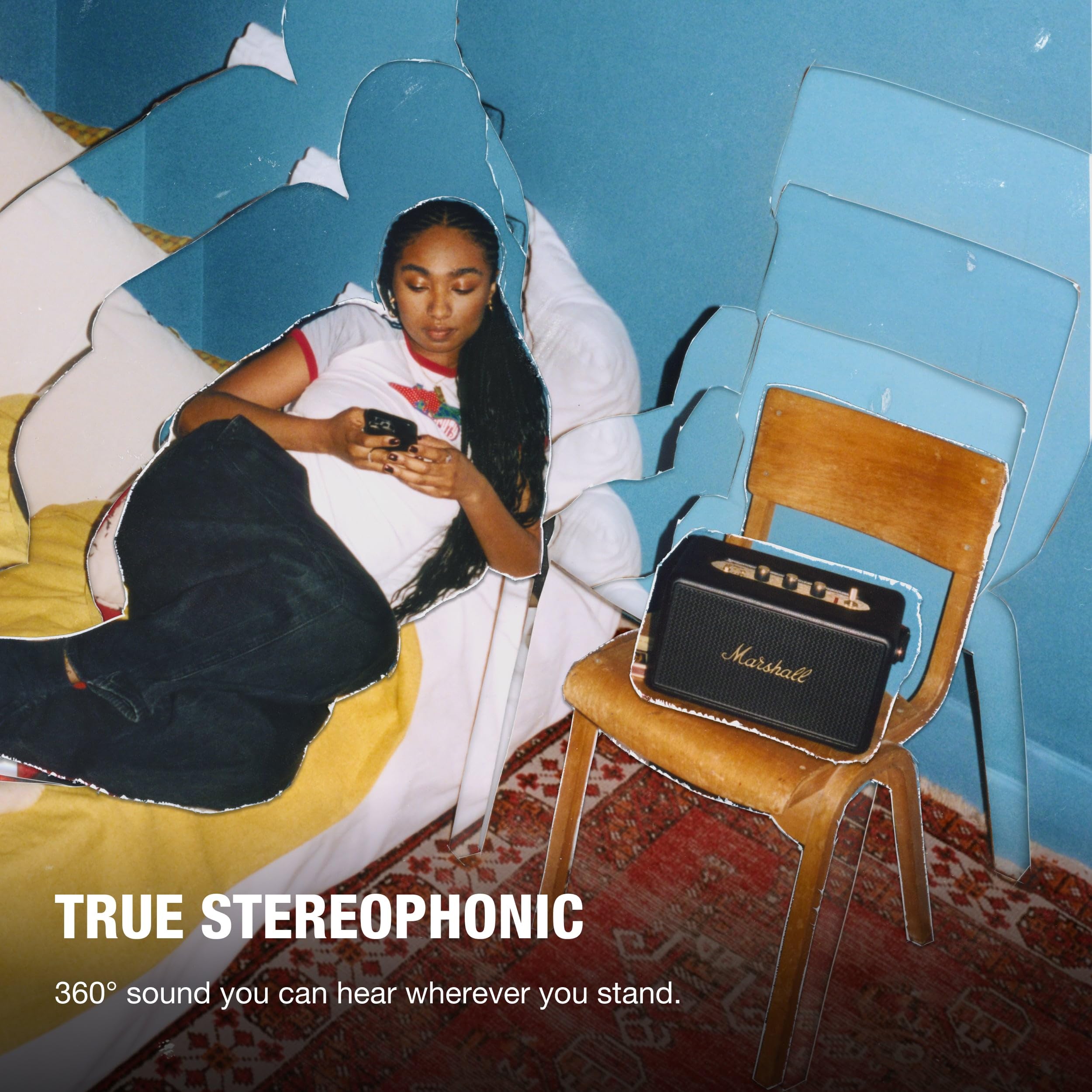 Marshall Kilburn lll Black＆Brass Marshall Kilburn III Bluetooth Speaker - Black and Brass | Sweetwater