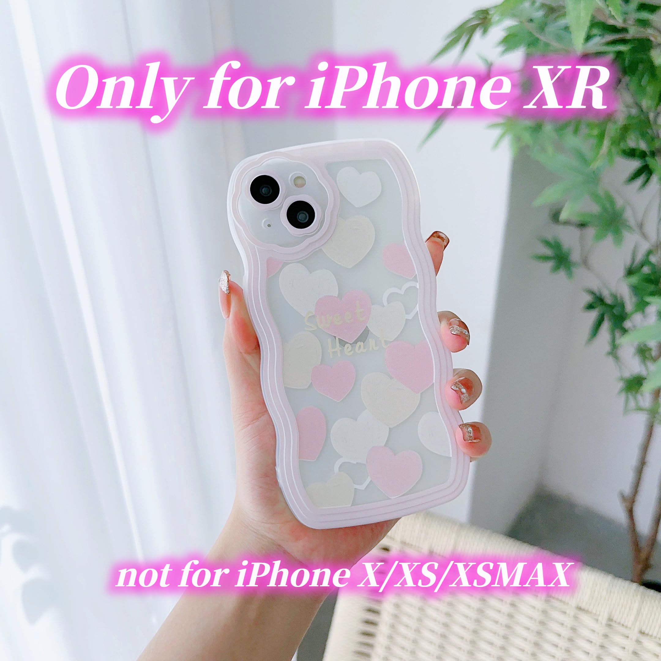 iPhoneXRピンク Compatible with iPhone XR Case Clear Soft Transparent