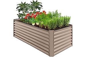 Best Choice Products Extra Large 6ft Metal Raised Garden Bed for Abundant Veggie Gardens