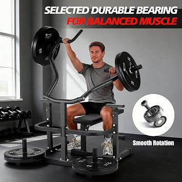 Chest Press Machine with Independent Converging Arms, 1050LBS Bench Press Machine with Independent Flat Bench, Heavy Duty Bench Press Rack for Home Gym, Adjustable Chest Workout Equipment