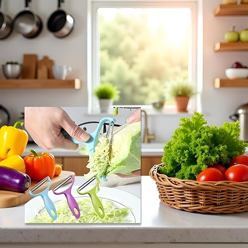 Miniatura 4 de Cortador de repollo multifuncional, pelador de verduras, cuchillo pelador de frutas, ralladores de repollo, ensalada, rebanador de patata,