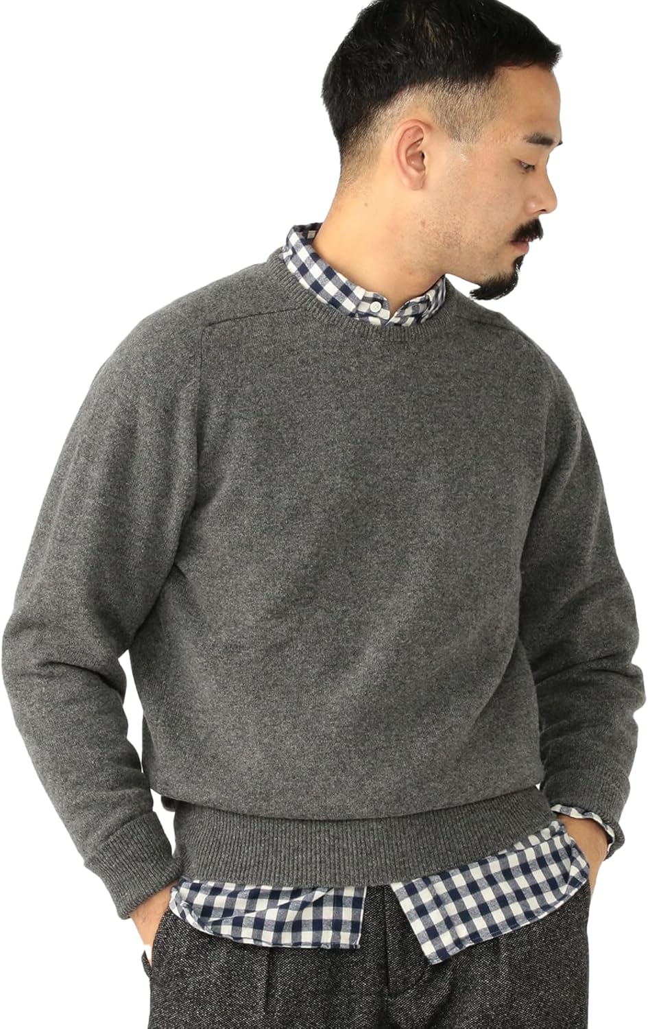 Amazon.co.jp: BEAMS PLUS WILLIAM LOCKIE CREW NECK Men's Knit
