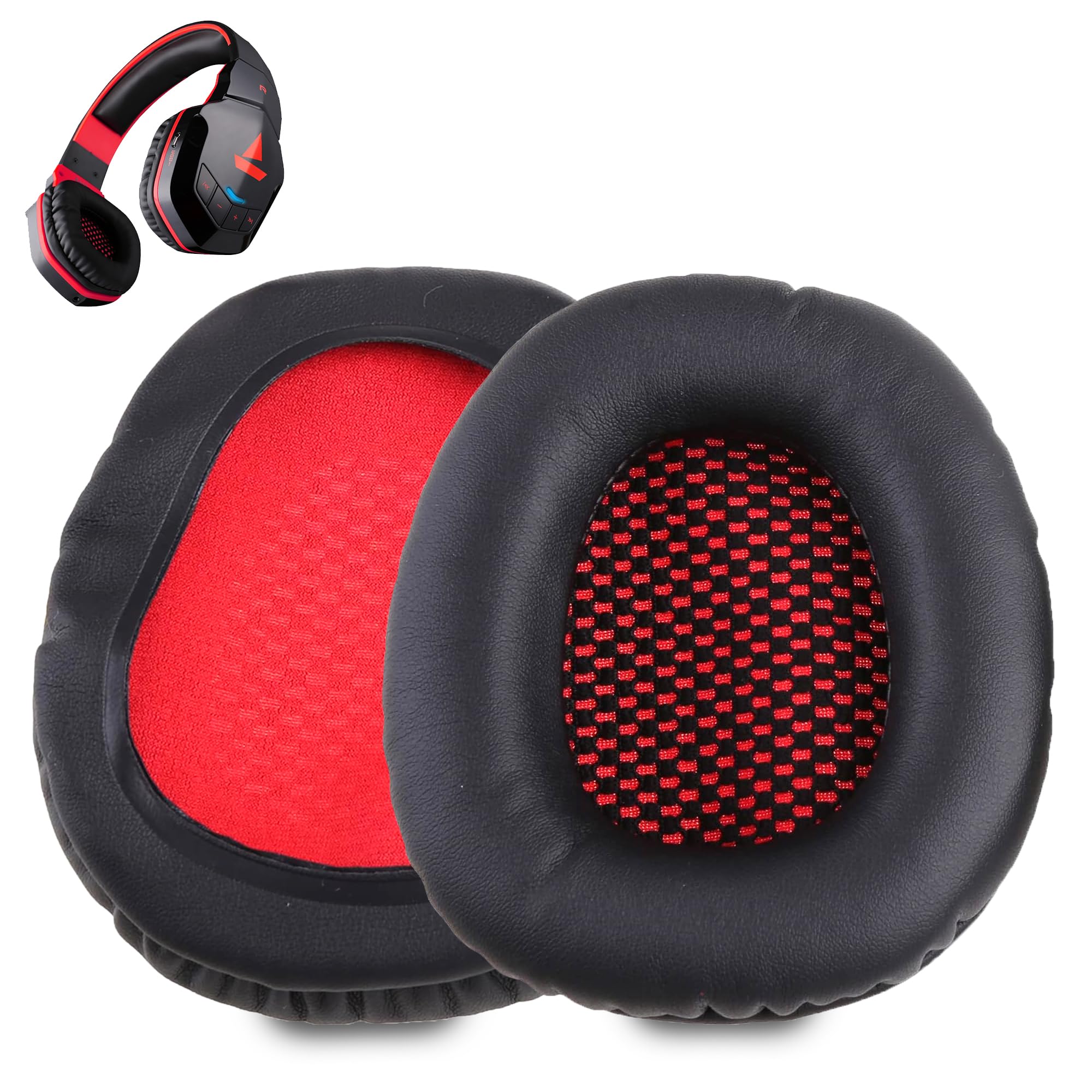 Sounce Replacement Earpad Cushions Compatible with Boat Rockerz 510 Headphones, Premium Soft Protein Leather & High-Density Memory Foam Ear Pads for Long-Lasting Comfort, Noise Isolation (1 Pair)