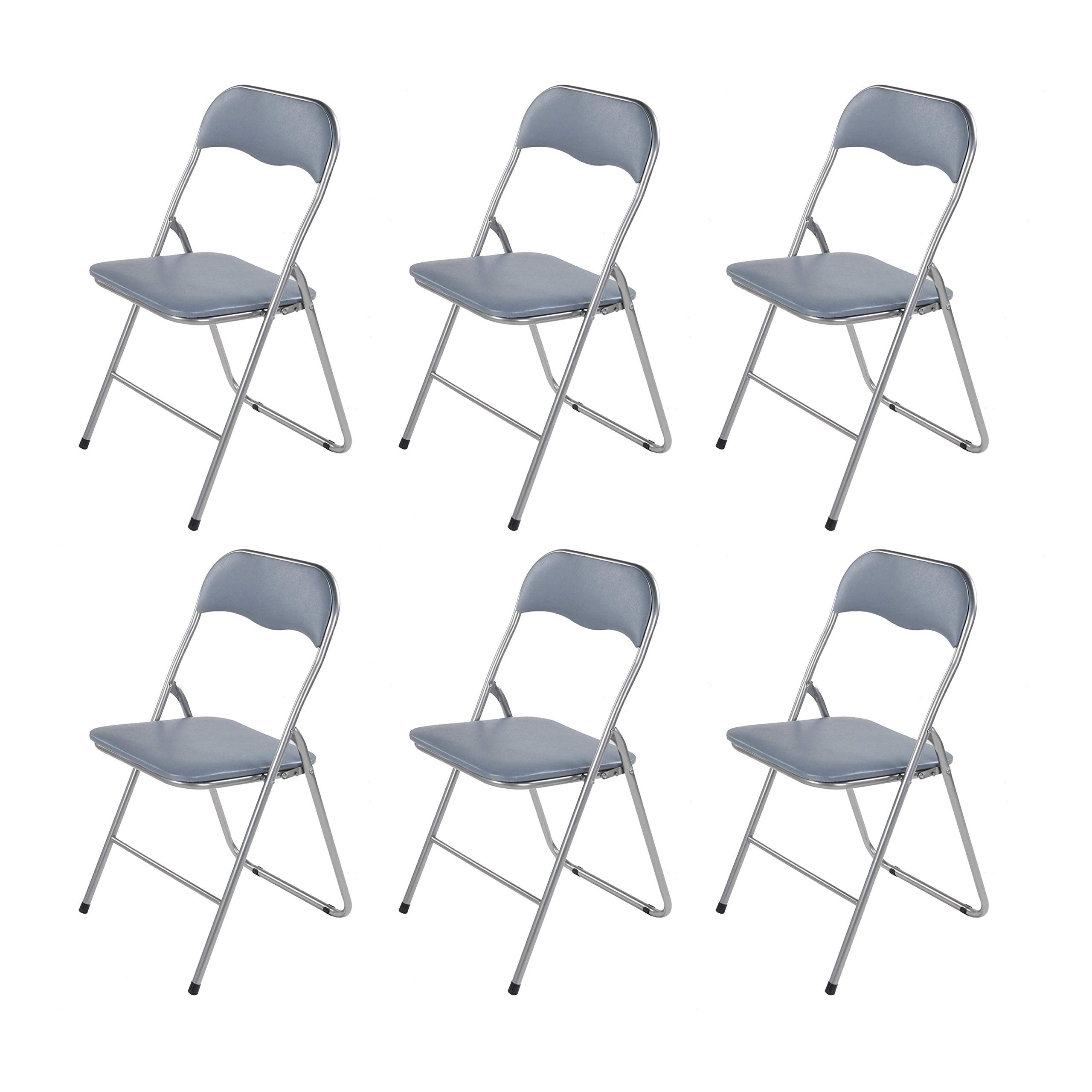 La Silla Española Sedia Pieghevole, PVC Alluminio, Medidas 78x43,5x46cm