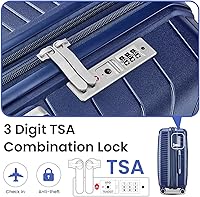 Vista 118 de Merax Equipaje, maleta extensible rígida con ruedas giratorias ligeras, Negro -, 40/48/52