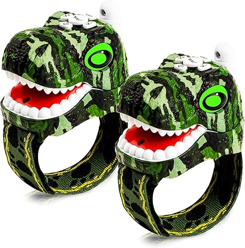 Walkie Talkies de dinosaurio para niños, radios de 2 vías para niños y niñas de 3 a 12 años, largo alcance, 3 canales, aventura al aire libre,