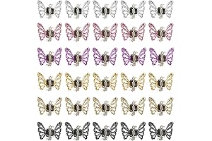 Wecoe Glamorous Glitter Butterfly Hair Clips