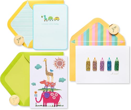 Miniatura 6 de Papyrus Nuevas tarjetas de bebé, bloque de madera y magia (2 unidades)