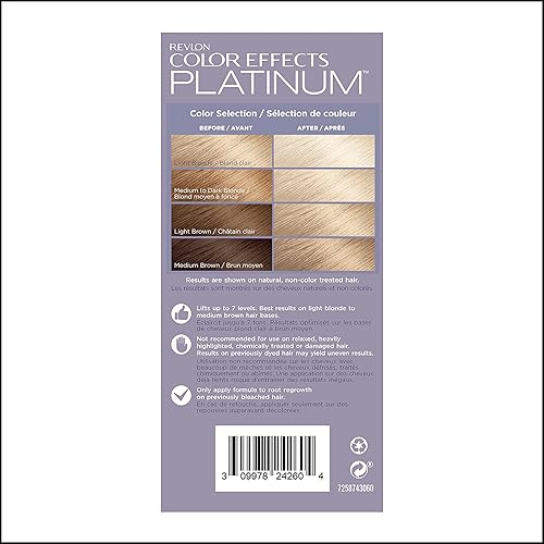 Miniatura 11 de Revlon Color Effects - Kit de resaltado permanente, sin amoníaco ni parabenos, 60 platino, 8 onzas (paquete de 1)