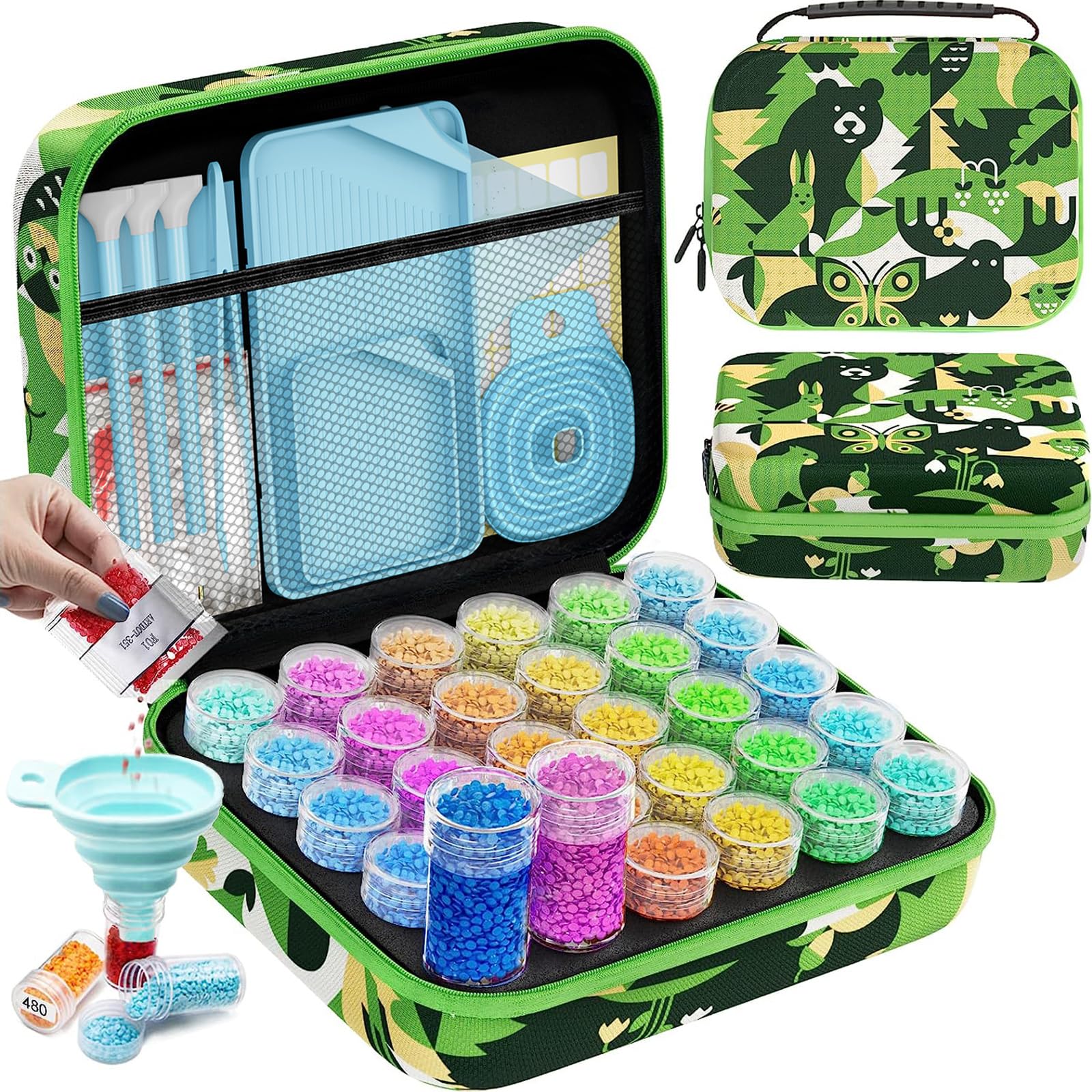 TONAUP Diamond Painting Pen Kits, DIY Diamond Painting Pen Accessoires en Gereedschap (Natur-02