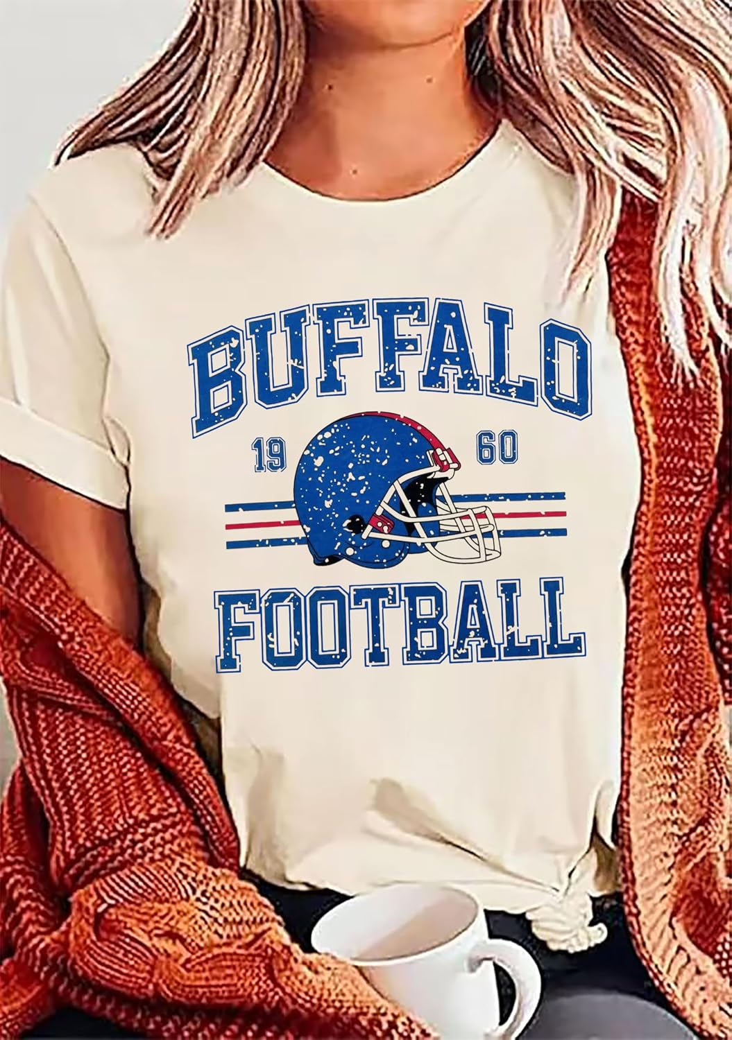 Football Shirts for Women Game Day Tshirt Casual Vintage Football Graphic Tees Gameday Season Short Sleeve Tee Tops image 4