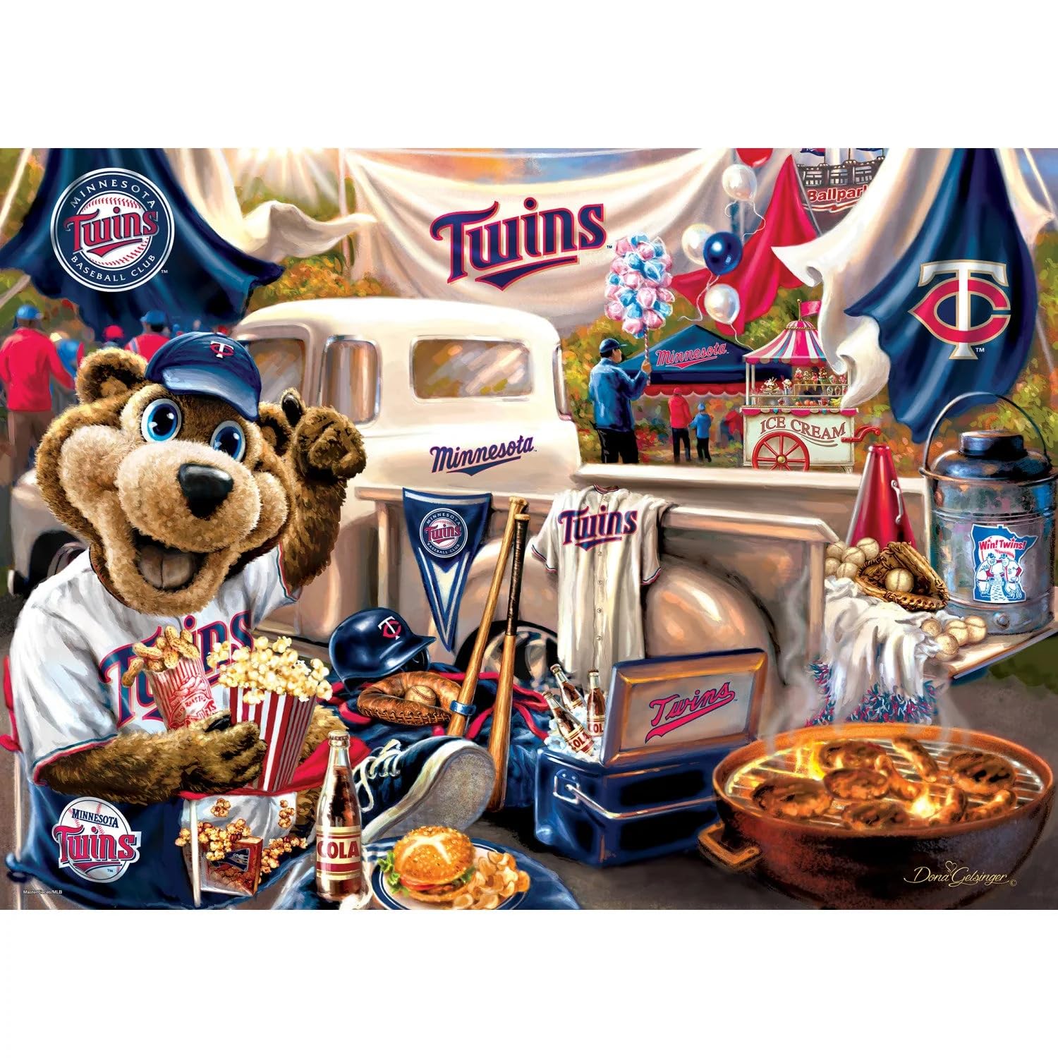 MasterPieces 1000 Piece Jigsaw Puzzle for Adults - MLB Minnesota Twins Gameday - 19.25