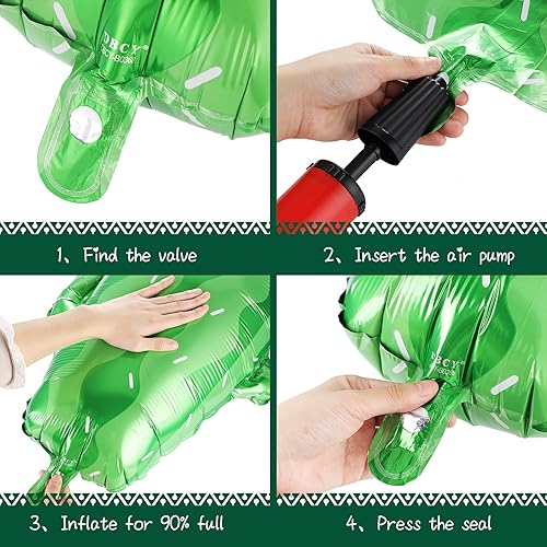 Miniatura 3 de 8 globos grandes de cactus de 34 y 28 globos de aluminio mexicanos gigantes para fiesta de cumpleaños, fiestas de tacos, suministros de decoración